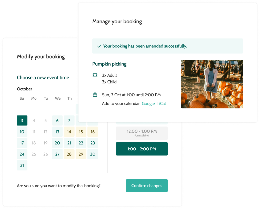 Manage your museum booking software - Beyonk graphic interface