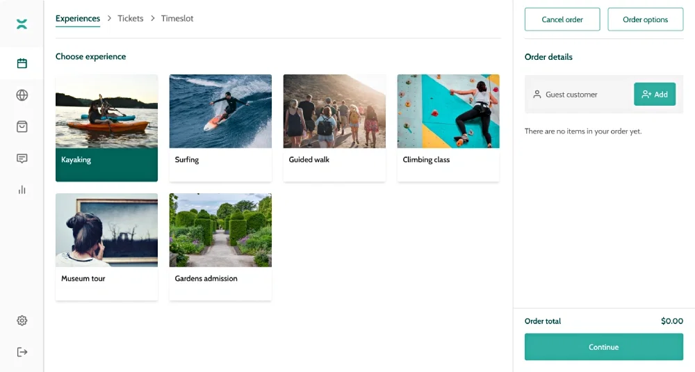 Beyonk's online ticketing system and EPOS to sell tickets in-person
