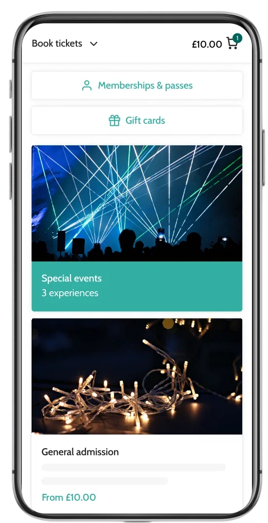 light show and light trail memberships and gift cards